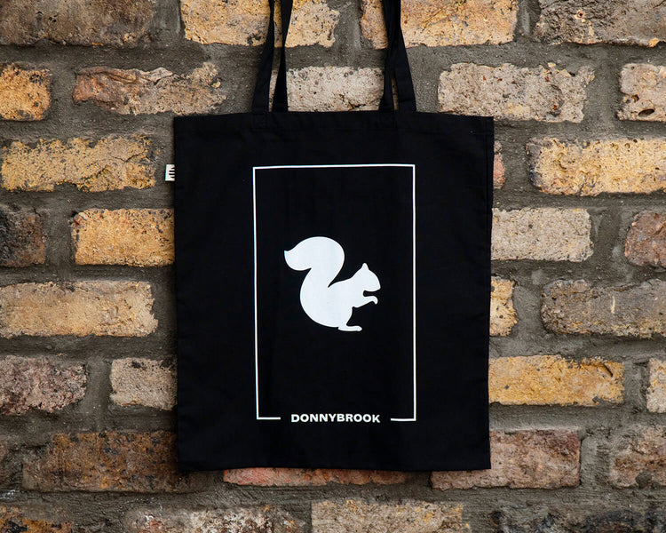 Happy Out Organic Tote Bag - Black