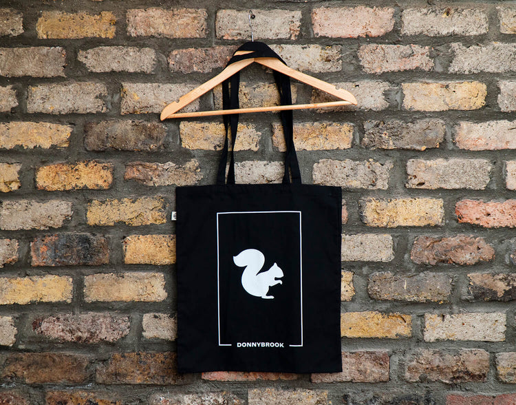 Happy Out Organic Tote Bag - Black