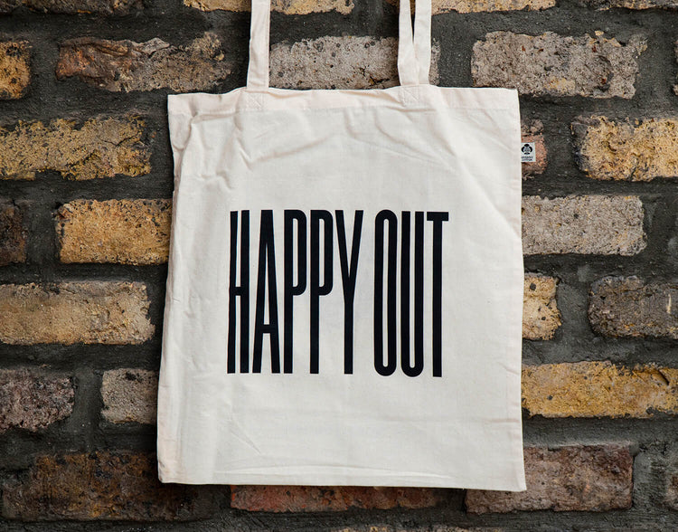 Happy Out Organic Tote Bag - Natural