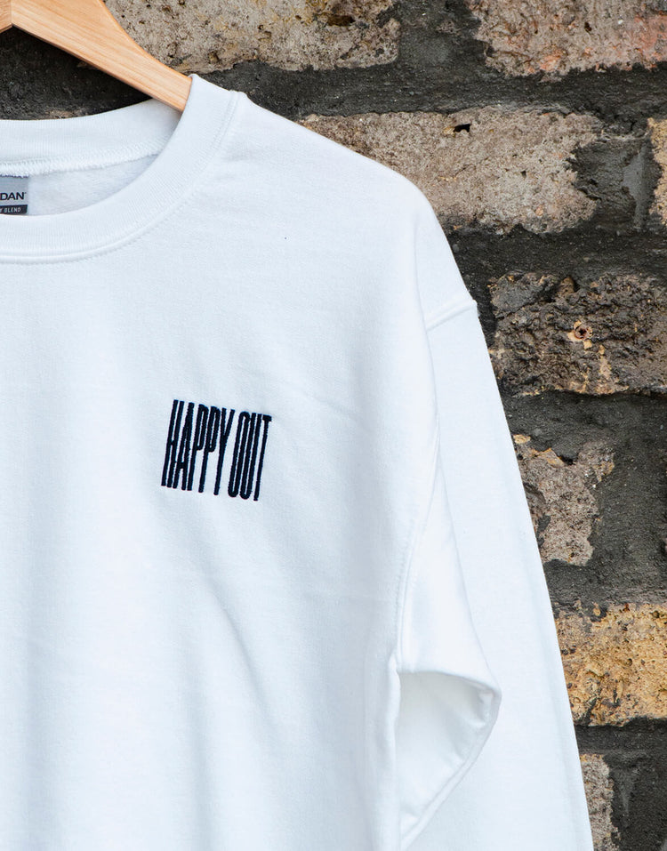 Happy Out Jumper - White